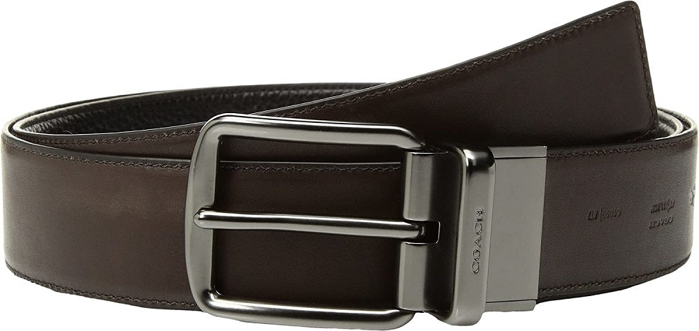 Coach Men's Wide Reversible Belt Brown Size 42