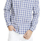 Nautica Men's Navtech Moisture Wicking Performance Stretch Plaid Shirt Blue Size Large