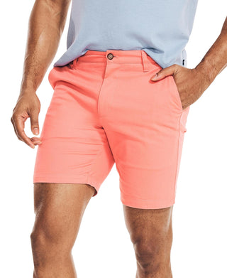 Nautica Men's Stretch Classic Fit Deck Shorts Pink Size 38