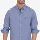 Nautica Men's Classic Fit Long Sleeve Gingham Check Poplin Shirt Blue Size XX-Large