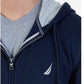 Nautica Men's Zip Up Hoodie Blue Size 4XL