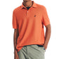 Nautica Men's Sustainably Crafted Classic Fit Deck Polo Shirt Orange Size Small