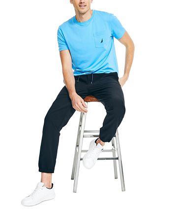 Nautica Men's Classic Fit Solid Crew Neck Pocket T-Shirt Blue Size X-Large