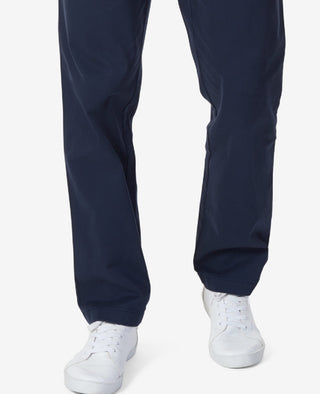 Nautica Men's Classic Fit Stretch Solid Flat Front Chino Deck Pants Blue Size 30X30