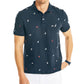 Nautica Men's Sustainably Crafted Classic Fit Critter Print Deck Polo Blue Size Large
