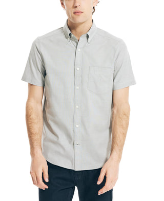 Nautica Men's Stretch Oxford Shirt Green Size Small