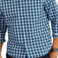 Nautica Men's Classic Fit Plaid Button Down Shirt Blue Size Large