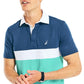 Nautica Men's Color Blocked Polo Shirt Blue Size Large