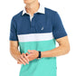 Nautica Men's Color Blocked Polo Shirt Blue Size Large