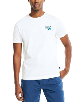 Nautica Men's Ocean Club Graphic T-shirt White Size M