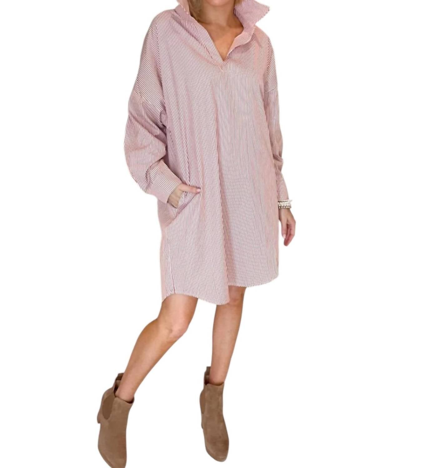 Caryn Lawn - Preppy Game Day Striped Dress