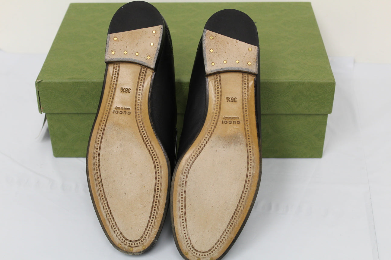Gucci Women's Jordaan Bit Loafer Black Size 6.5