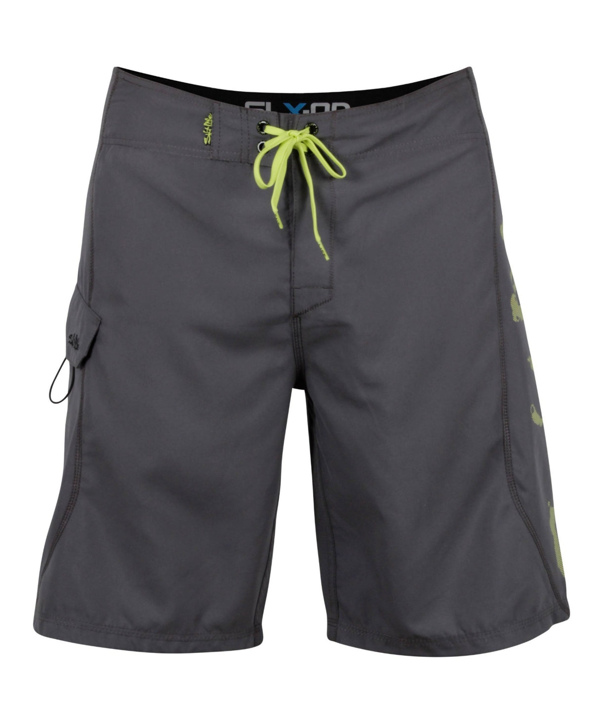 Salt Life Men's Stealth Bomberz Aqua Shorts Gray Size 32