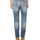 Vigoss Women's Distressed Crop Skinny Jeans Blue Size 28