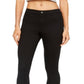 HUE Women's Classic Smooth Denim Capris Black Size Small
