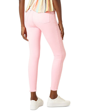 Hue Women's Ripped Denim Skimmer Leggings Pink Size Small