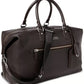 Polo Ralph Lauren Men's Pebbled Leather Duffel Bag Black Size Regular
