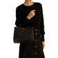 Ralph Lauren Leather Small Marcy Satchel Black Size Regular