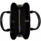 Ralph Lauren Leather Small Marcy Satchel Black Size Regular