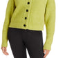 Proenza Schouler Women's Label Fluffy Knit Cardigan Green Size Small