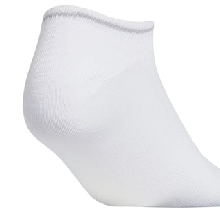 adidas Women's 6 Pk Linear Superlite Ii No Show Socks White Size 4-10