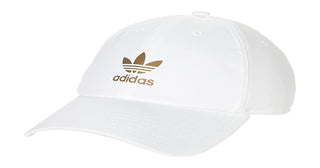 adidas Men's Logo Relaxed Fit Adjustable Cap White Size Regular