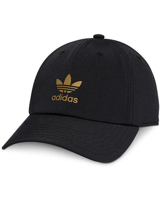 adidas Men's Originals Relaxed Color Reflective Logo Cap Black Size Regular