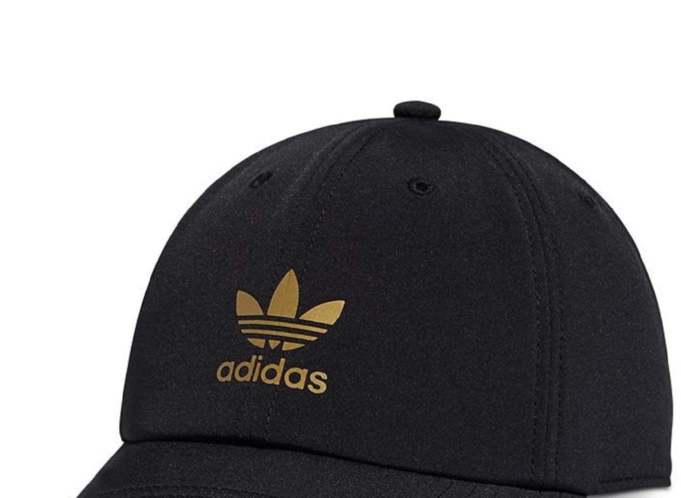 adidas Men's Originals Relaxed Color Reflective Logo Cap Black Size Regular
