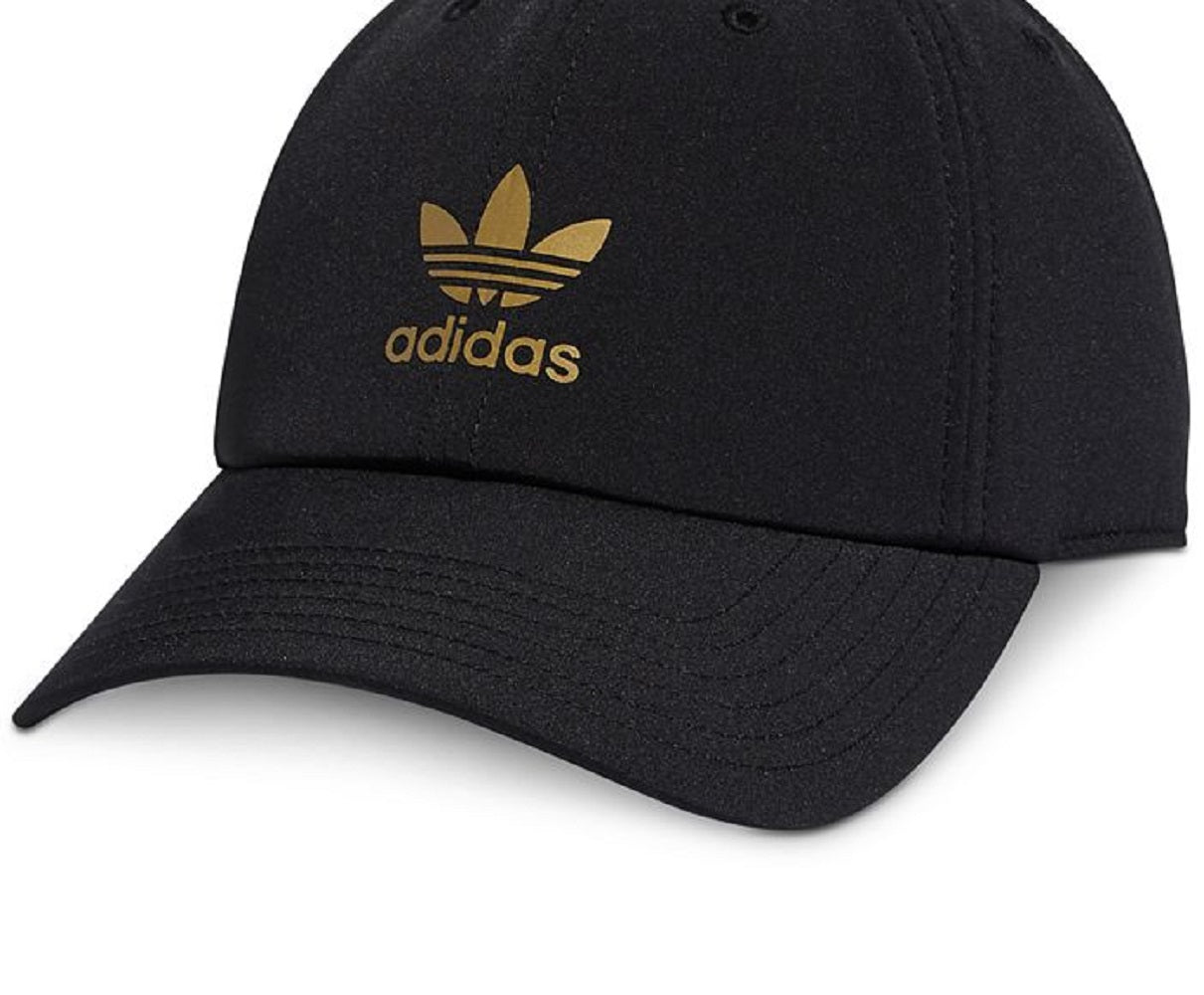 adidas Men's Originals Relaxed Color Reflective Logo Cap Black Size Regular