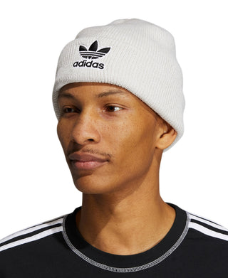 adidas Men's Trefoil Beanie White Size Regular