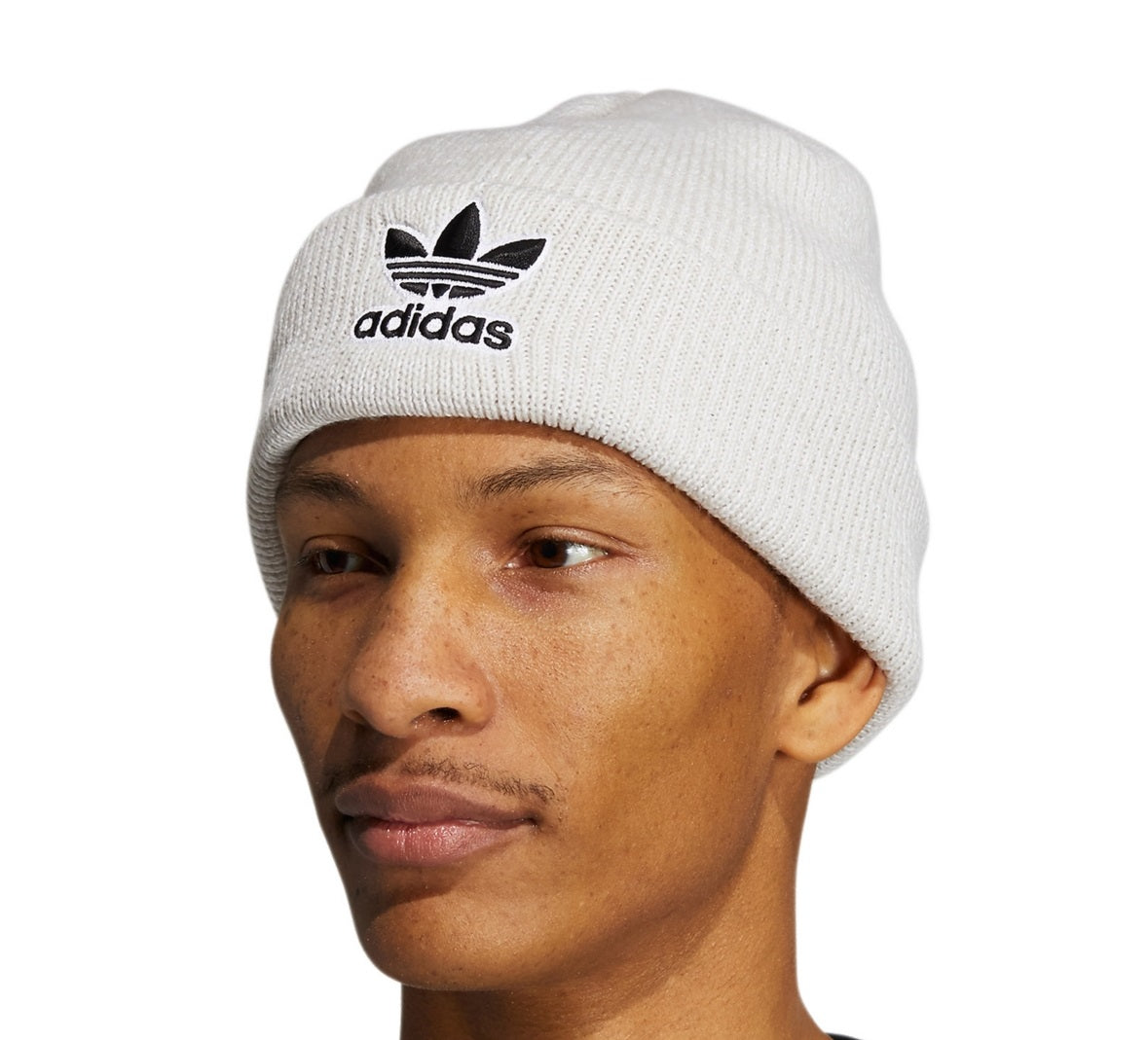 adidas Men's Trefoil Beanie White Size Regular