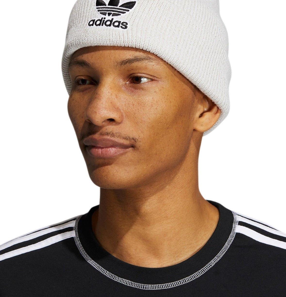 adidas Men's Trefoil Beanie White Size Regular