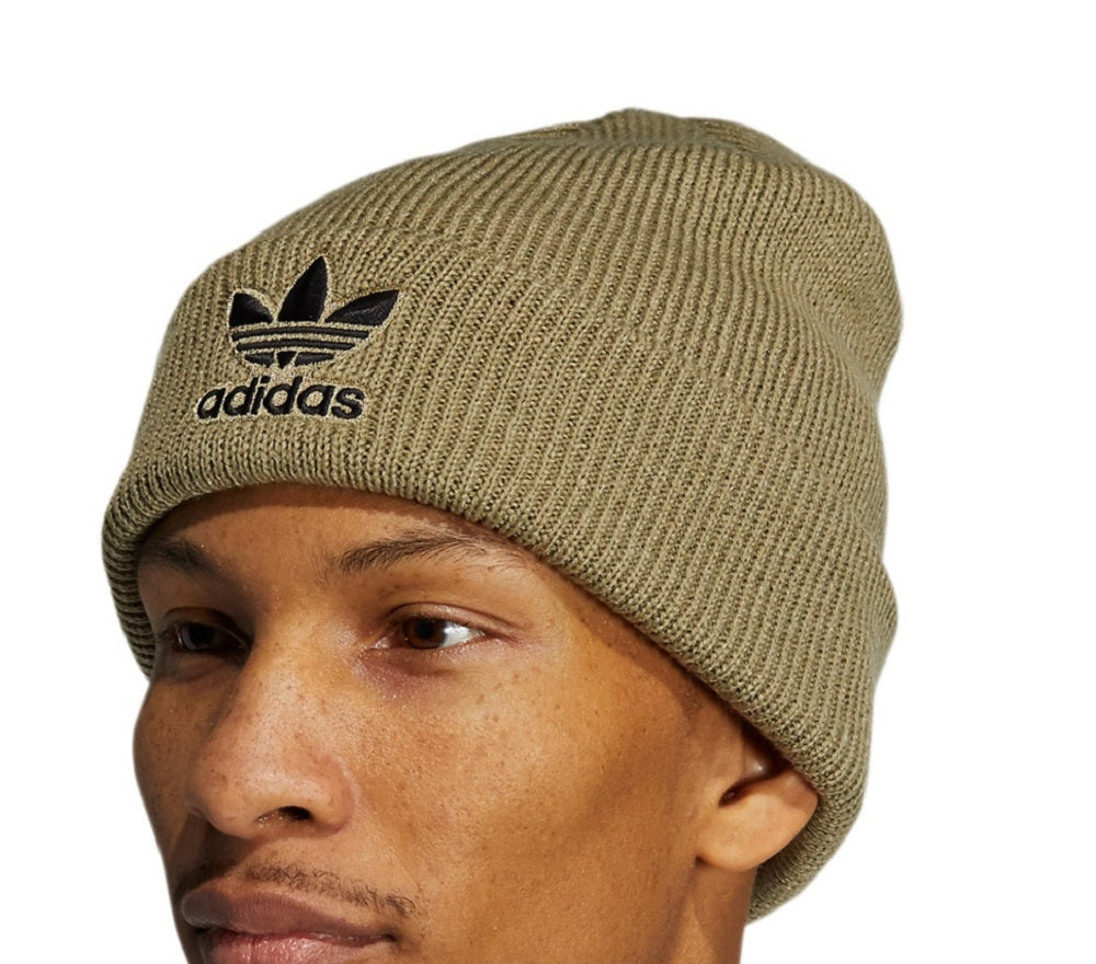 Adidas Men's Trefoil Beanie Green Size Regular