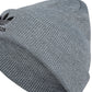 adidas Men's Trefoil Beanie Gray Size Regular