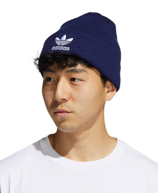 adidas Men's Trefoil Beanie Blue Size Regular