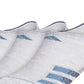 adidas Men's 3 Pack Superlite Stripe 3 No Show Socks Gray Size 6-12
