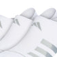 adidas Men's Superlite Stripe 3 Super No Show Socks White Size Regular