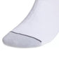 adidas Men's 3 Pk Sport Linear 2 High Quarter Socks White Size Regular