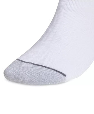 adidas Men's 3 Pk Sport Linear 2 High Quarter Socks White Size Regular