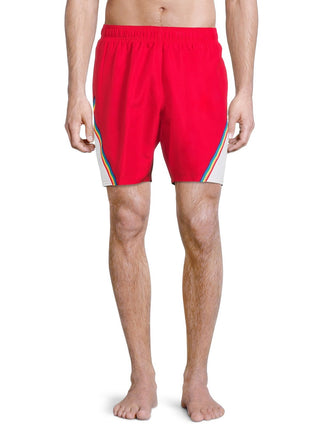 Laguna Big Boy's Colorblocked Swim Shorts Red Red Size M