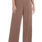 After Six Women's Halter Neck Satin Charmeuse & Crepe Jumpsuit Brown Size 0