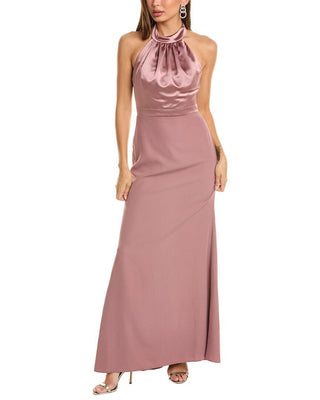 After Six Women's Sienna Halter Neck Gown Size 12