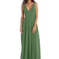 After Six Women's Vineyard Green Chiffon Gown Size 8
