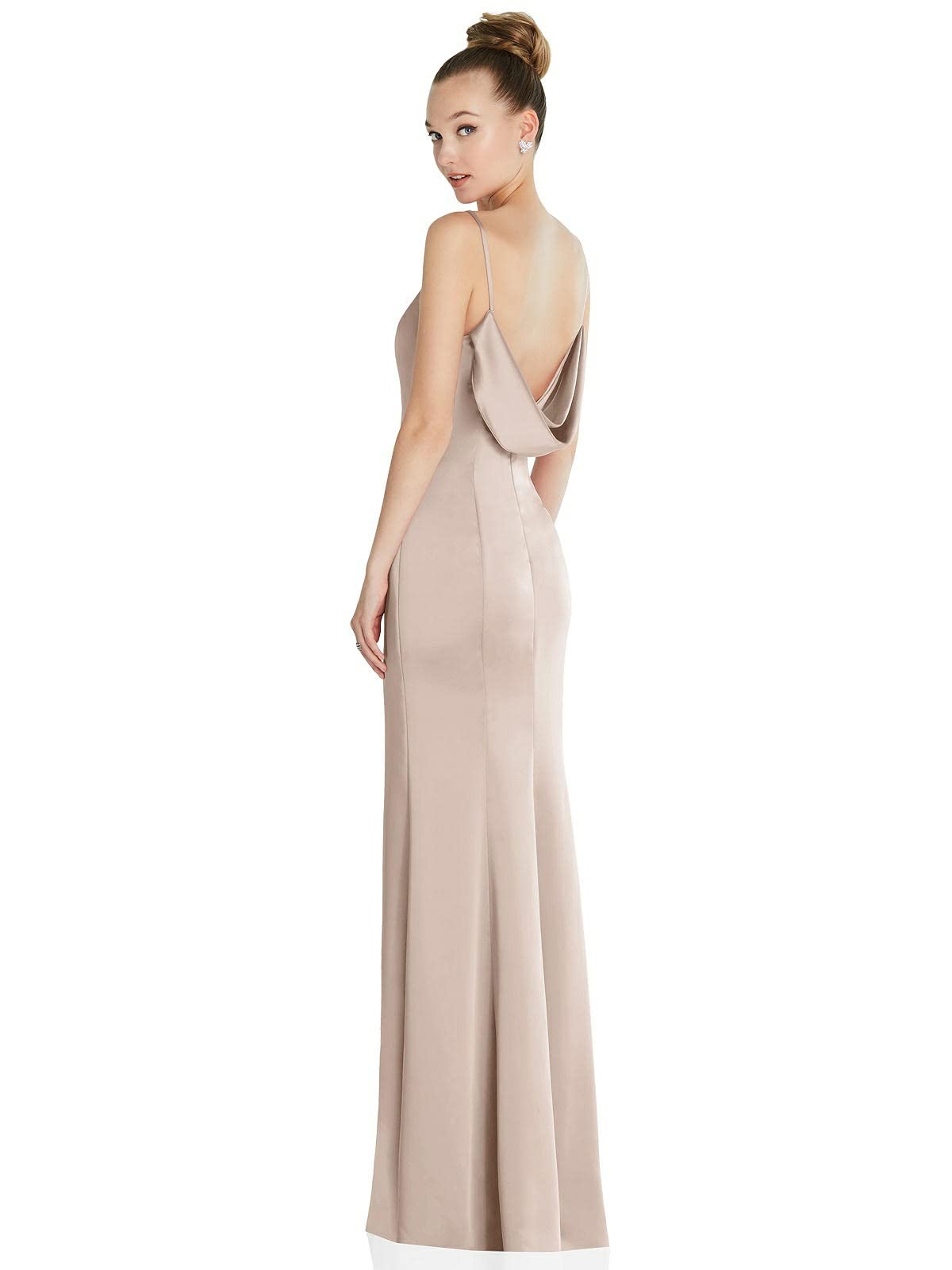 After Six Women's Cameo Cowl Back Gown Size 4