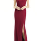 After Six Women's Burgundy One-Shoulder Trumpet Gown Size 2