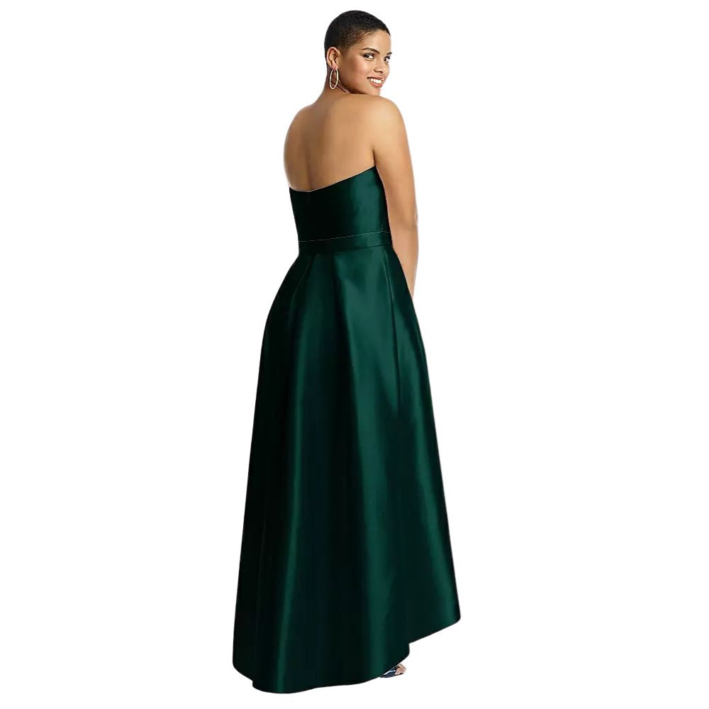 Alfred Sung Women's High-Low Maxi Dress Size XS