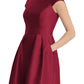 Alfred Sung Women's Cap Sleeve Cocktail Dress Red Size 4