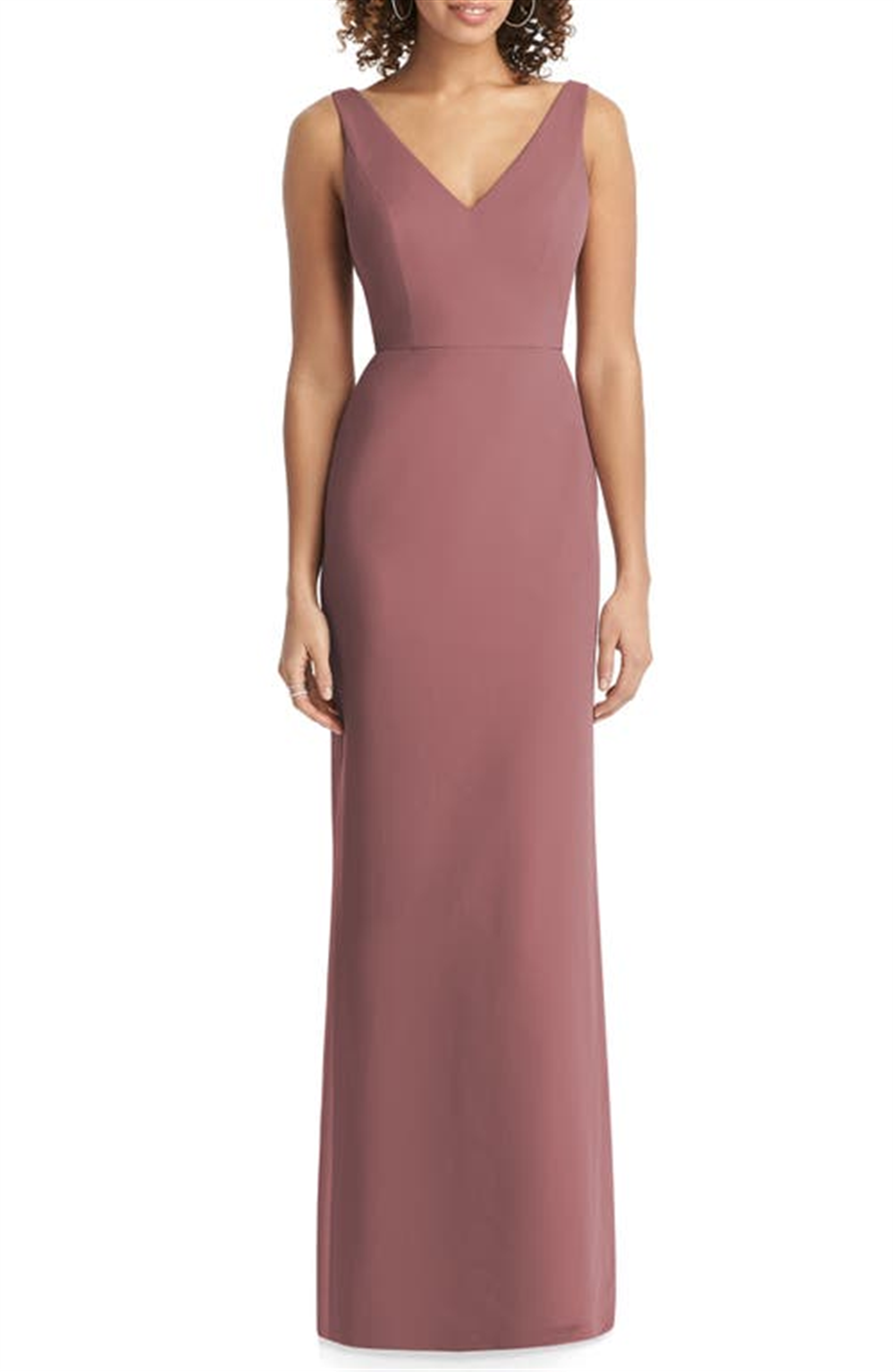 Social Bridesmaids Women's Rosewood V-Neck Gown Size 16