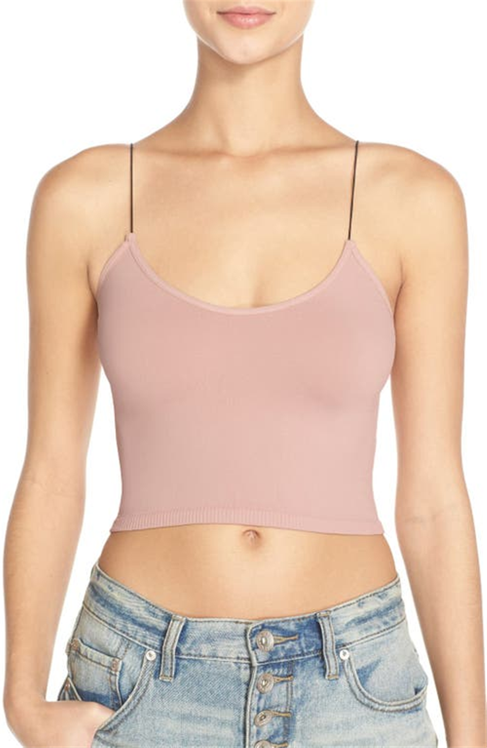 Free People Women's Crop Top Brown Size X-Small