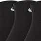 Nike Unisex Kid's 3PK Everyday Cushion Low Socks Black Size Large